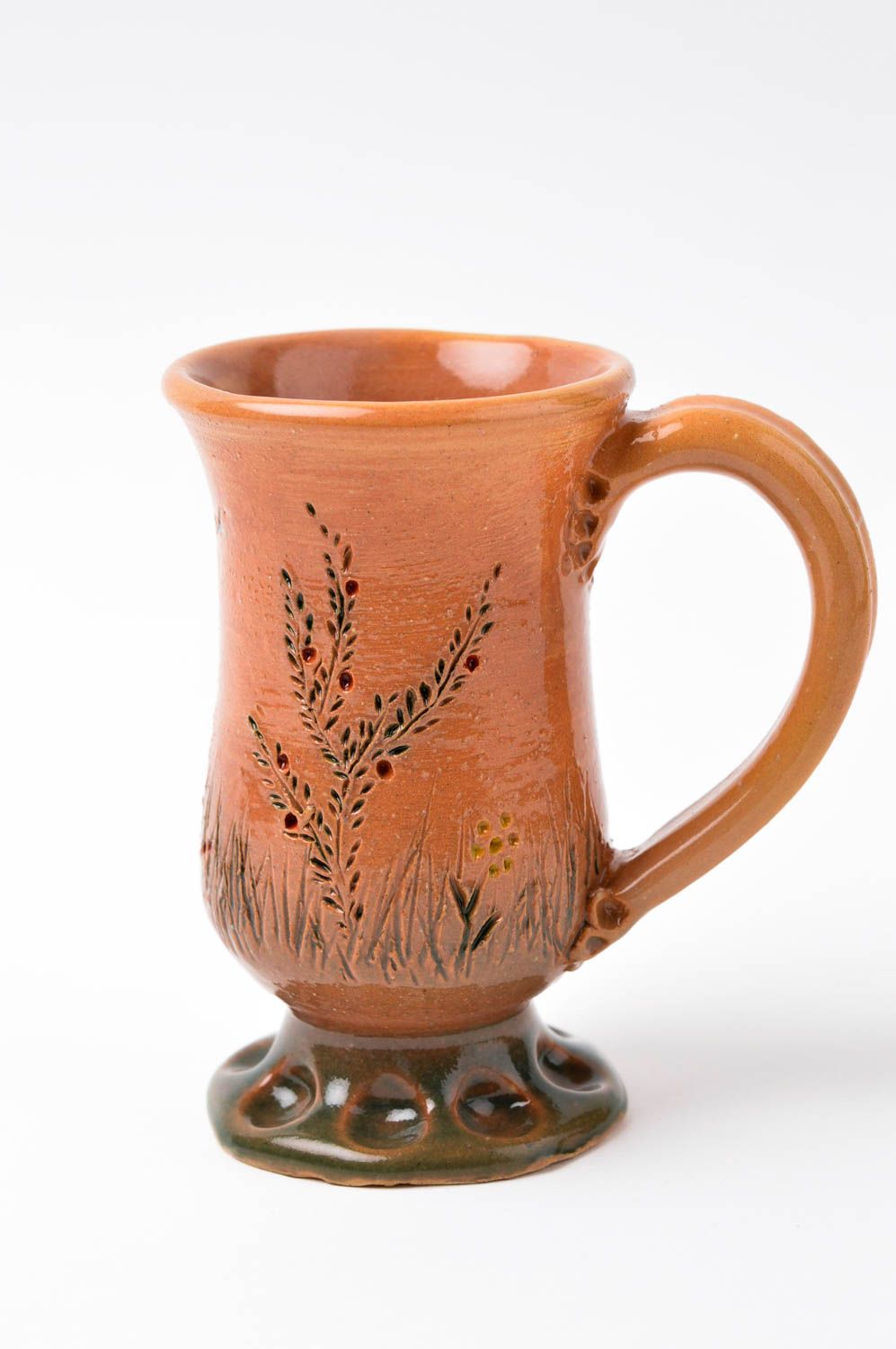 Tasse à thé céramique faite main Mug original ornementé 23 cl Cadeau pour amie photo 2