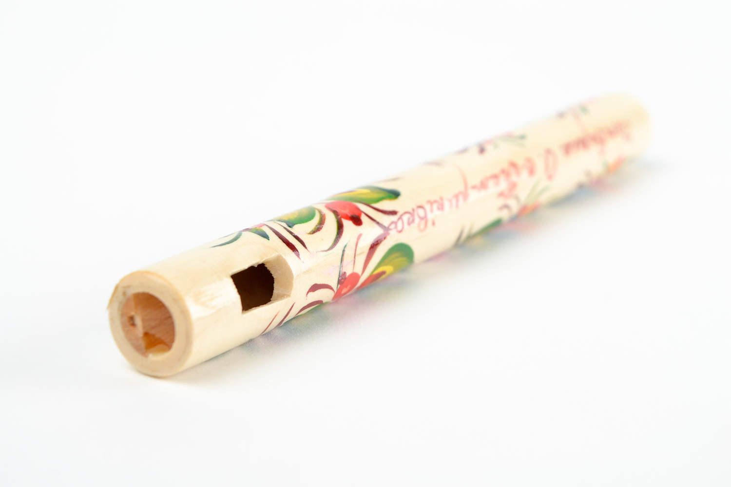 Flauta musical hecha a mano pintada instrumento de viento regalo original foto 5