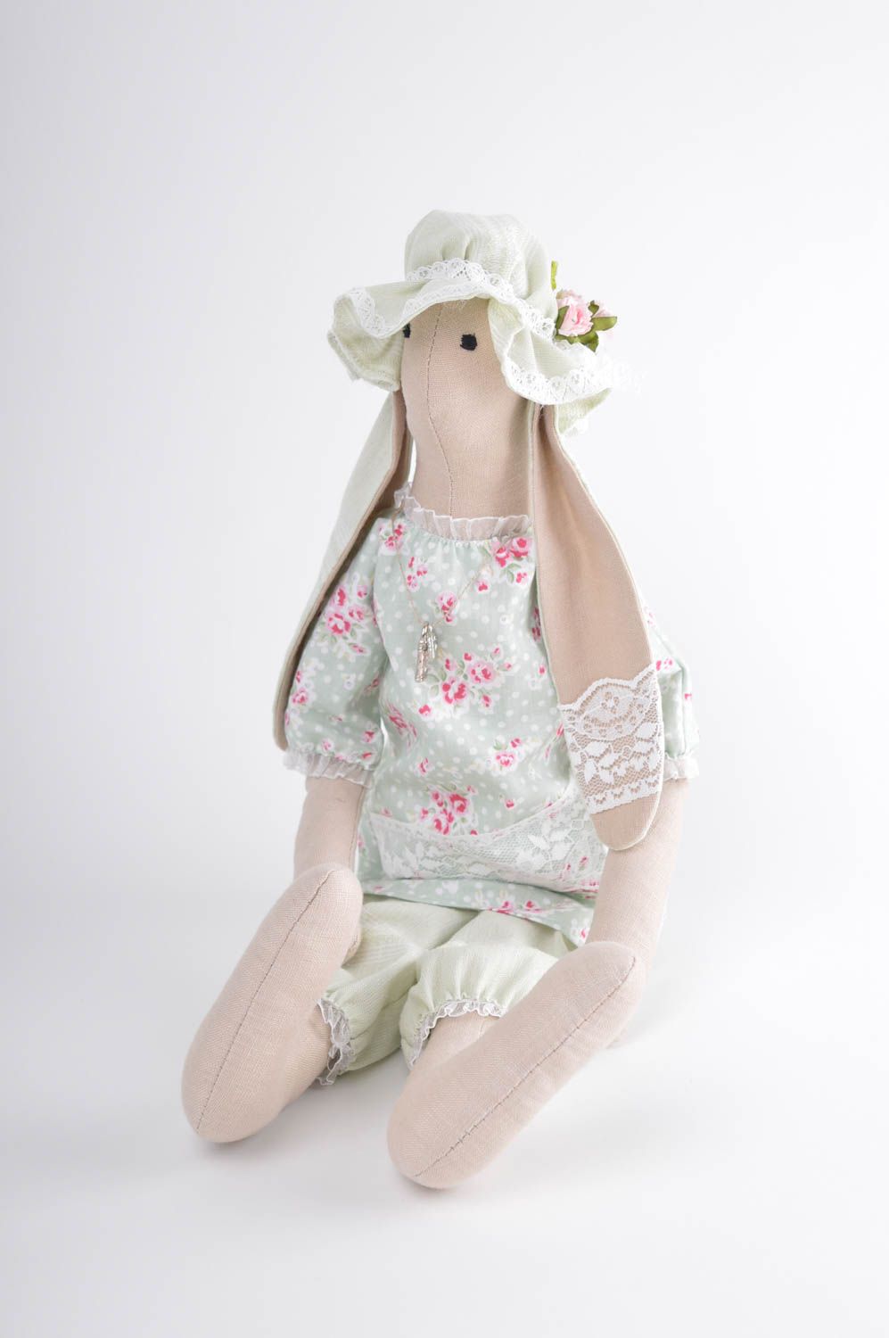 Unusual handmade soft toy rag doll for girls birthday gift ideas nursery design photo 5