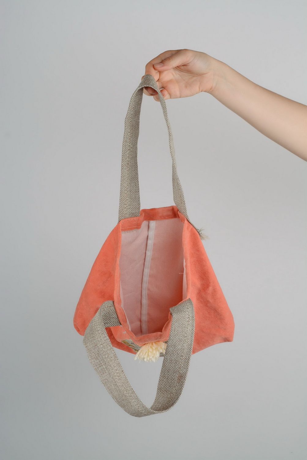 Handmade bag with cat photo 4