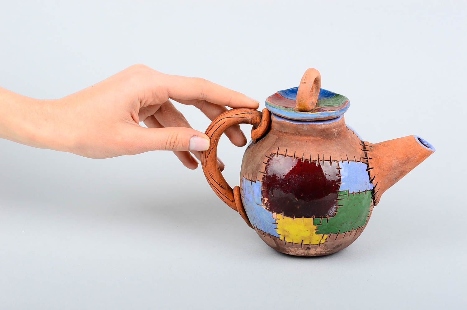 Beautiful handmade ceramic teapot collectible teapots kitchen supplies photo 2