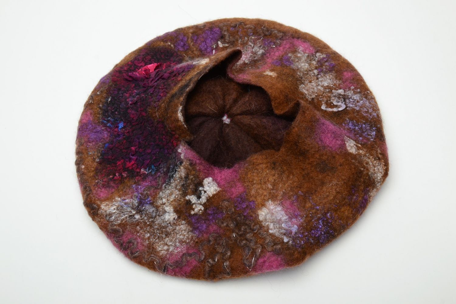 Felted wool beret photo 5