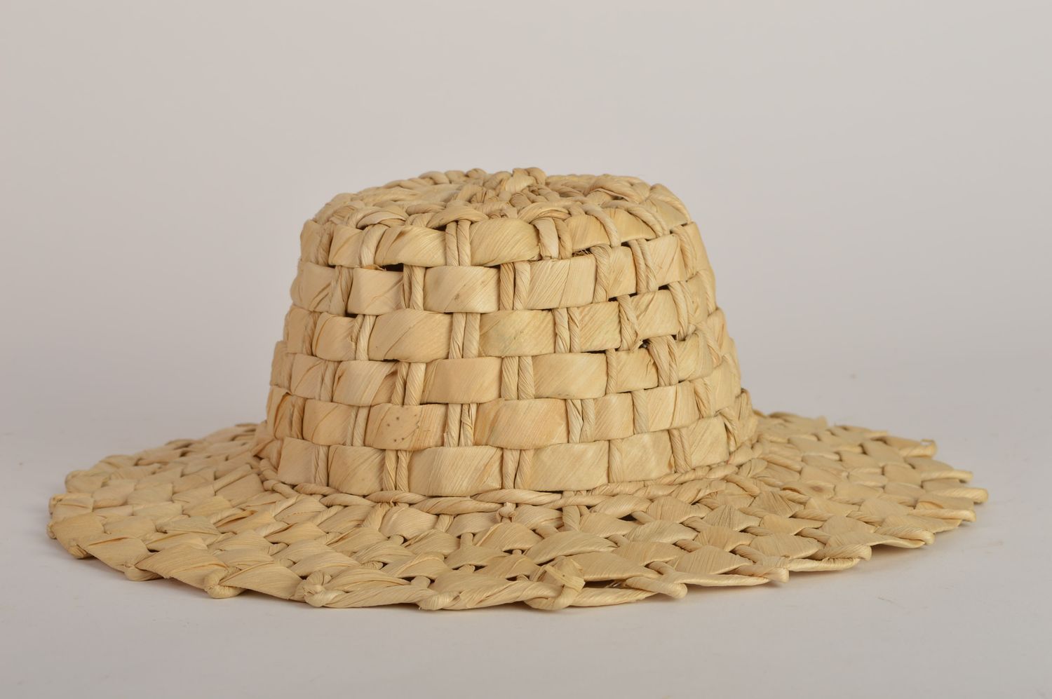 Sombrero de verano hecho a mano trenzado accesorio para mujer regalo original foto 3