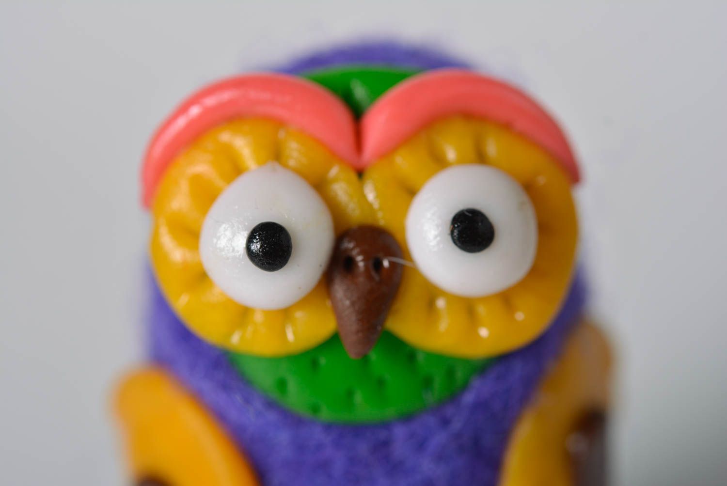 Beautiful interior toy handmade stylish toy soft toy for kids owl figurine photo 2