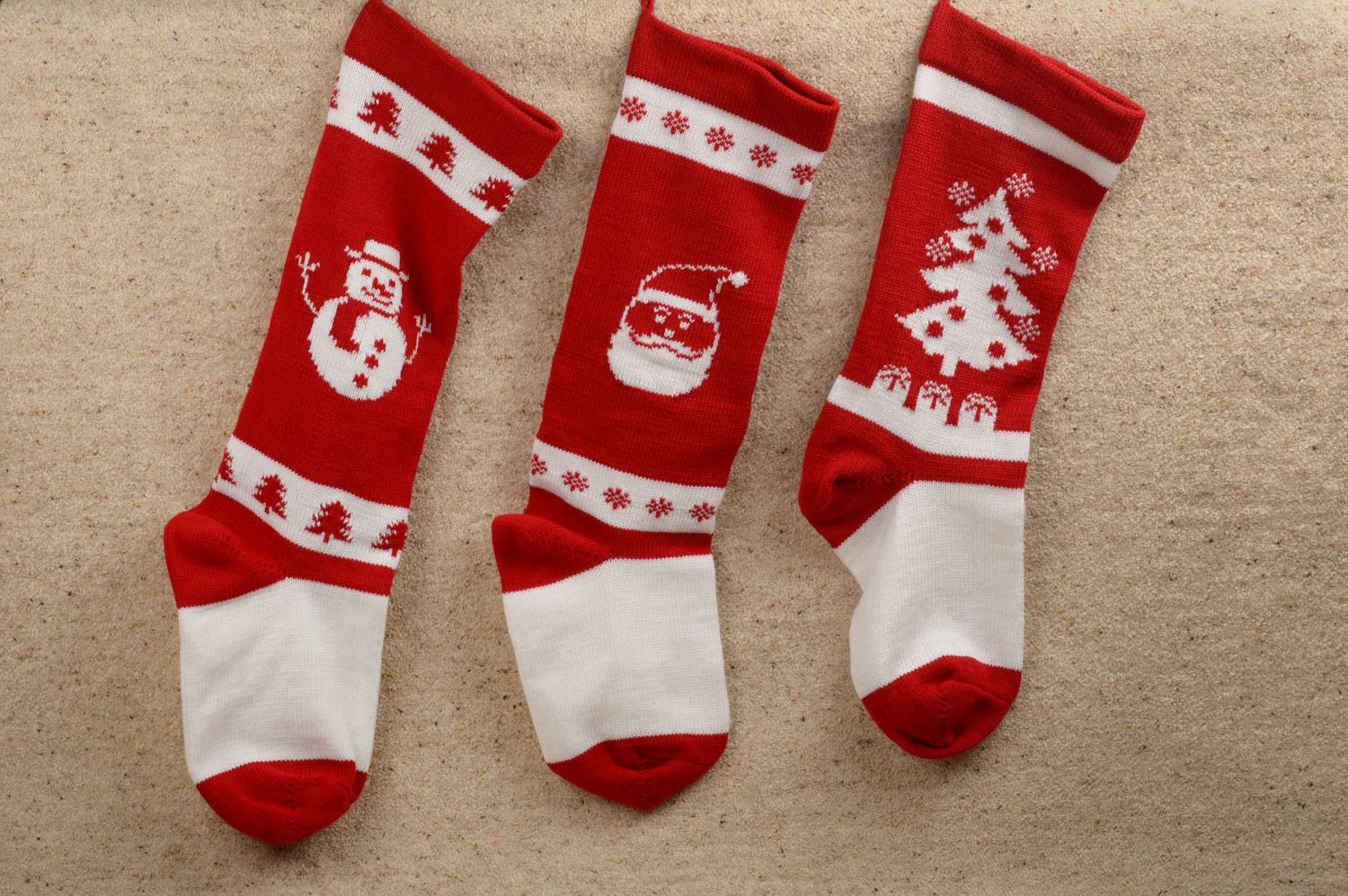 Socke zu Weihnachten Handmade Deko Weihnachten Deko Tannenbaum Schmuck festlich foto 5
