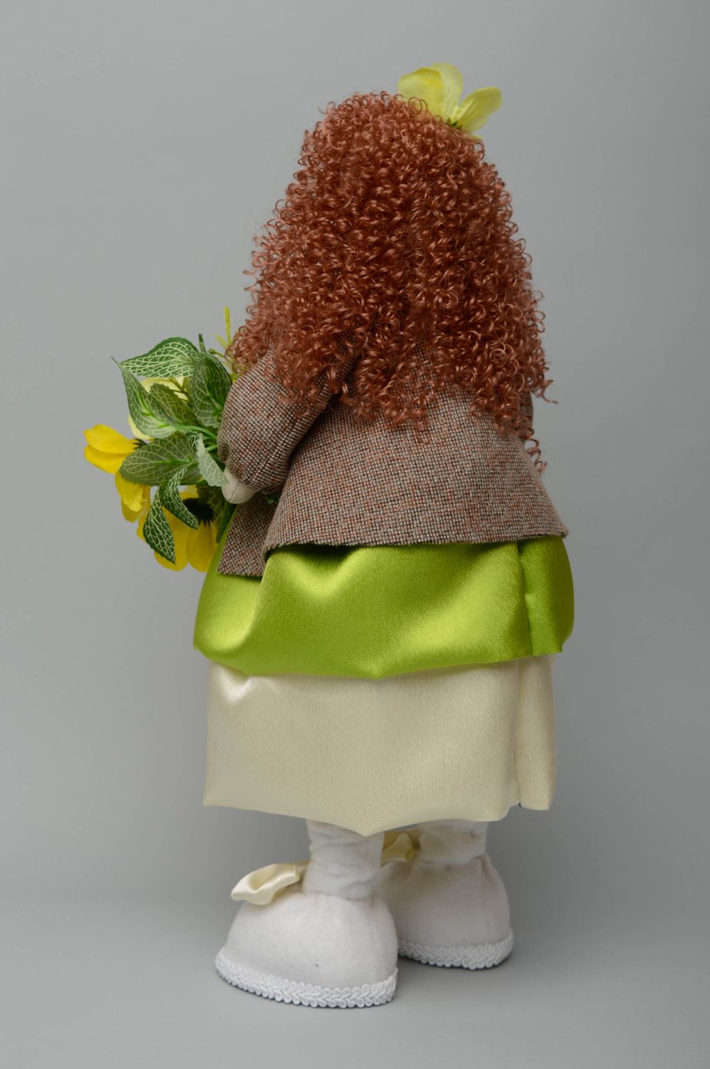 Handmade designer fabric doll photo 5