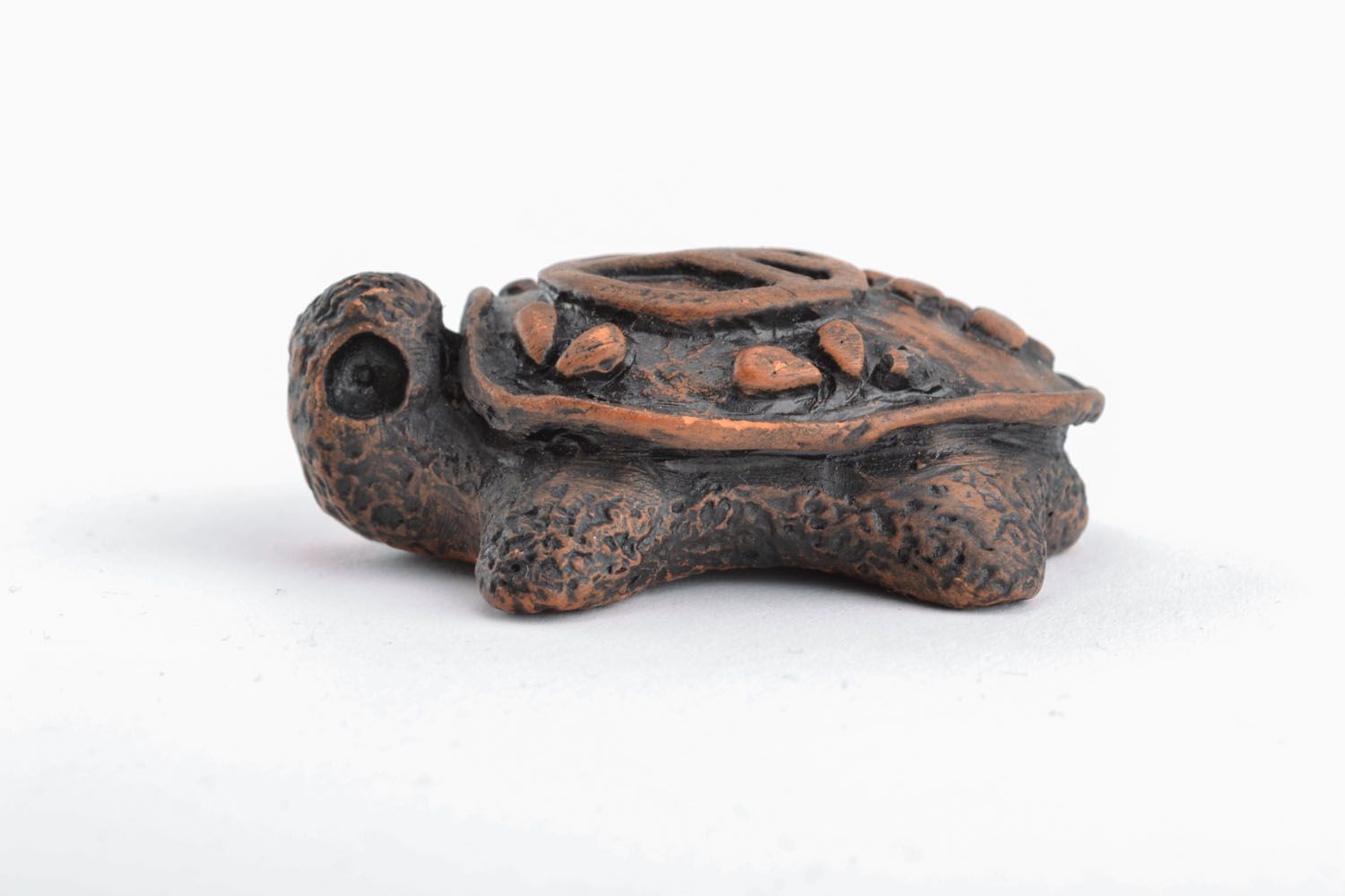 Pipa tartaruga fatta a mano di argilla oggetti da collezione pipa da fumare
 foto 1