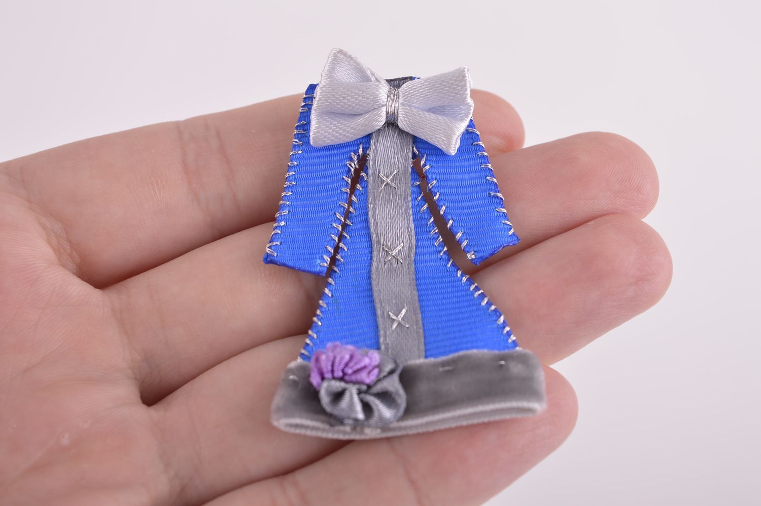 Stylish handmade textile brooch funny brooch jewelry costume jewelry gift ideas photo 5
