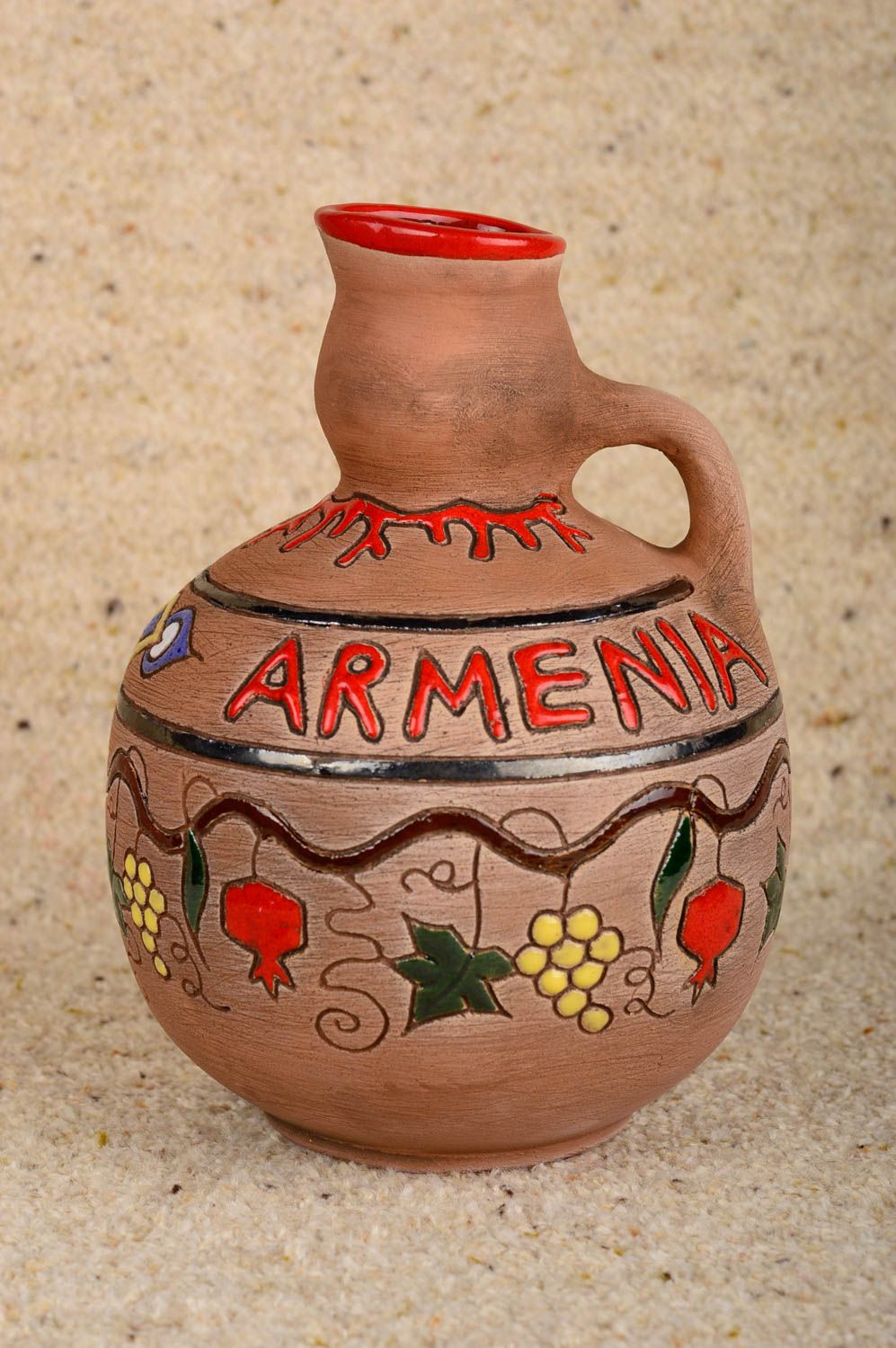 Keramik Krug handmade Öko Geschirr Küchen Deko Geschenk für Frauen 950 ml foto 1