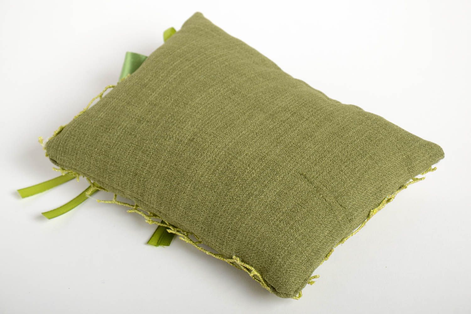 Подушка на диван хэнд мэйд декоративная подушка зеленая диванная подушка фото 4