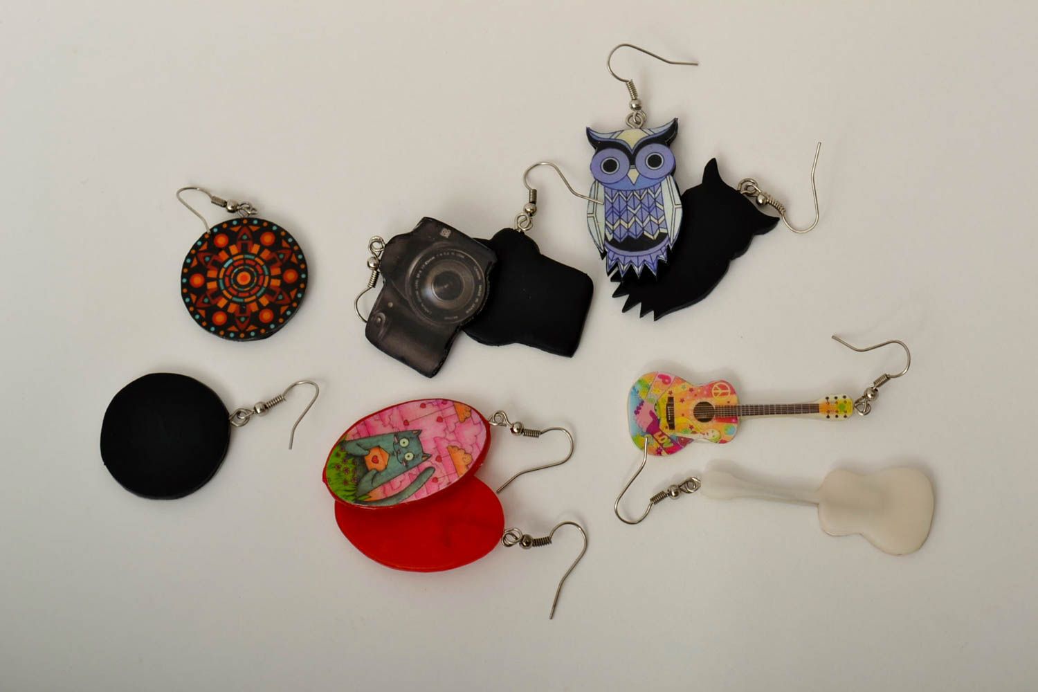 Pendientes originales hechos a mano bisutería artesanal regalos para mujeres foto 7