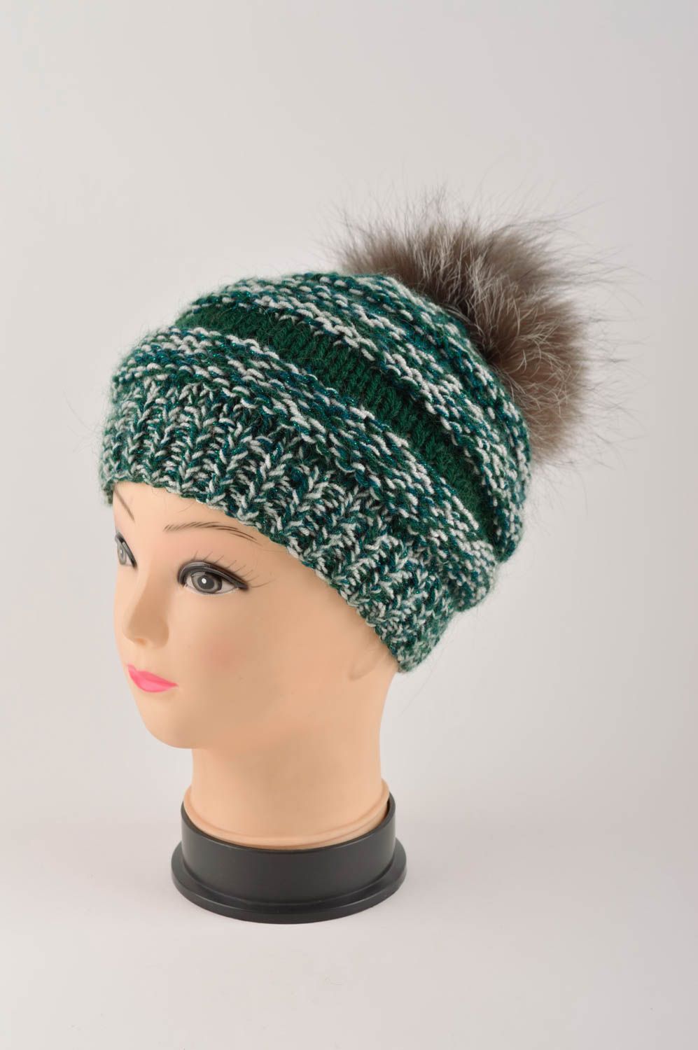 Handmade headwear designer hat for baby unusual gift woolen hat warm hat photo 2