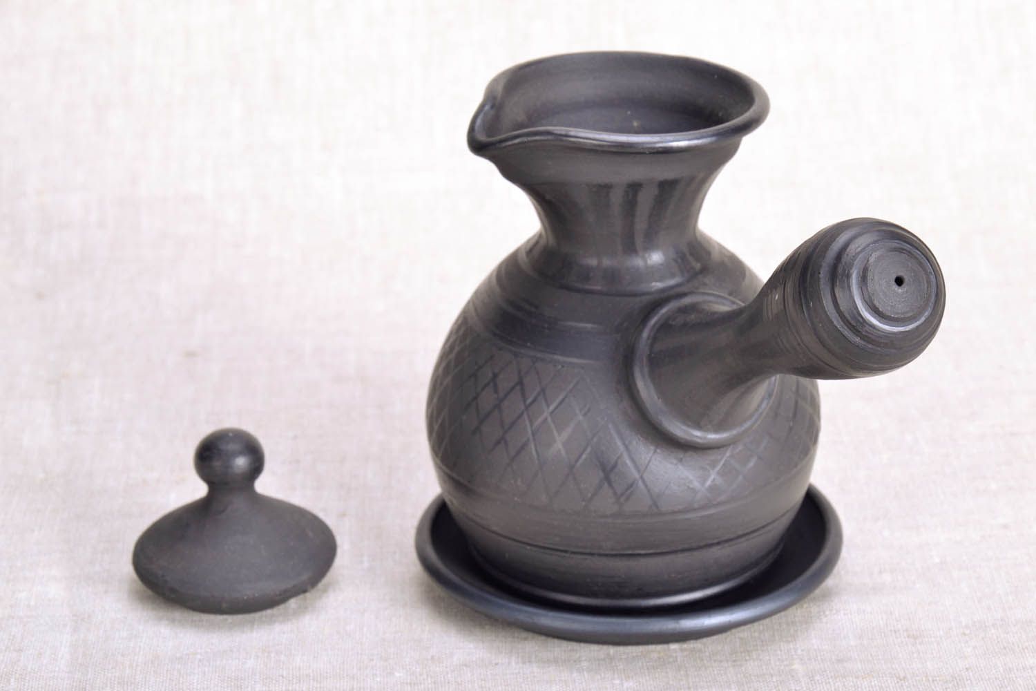 Handmade türkische Kaffeekanne aus Keramik foto 4