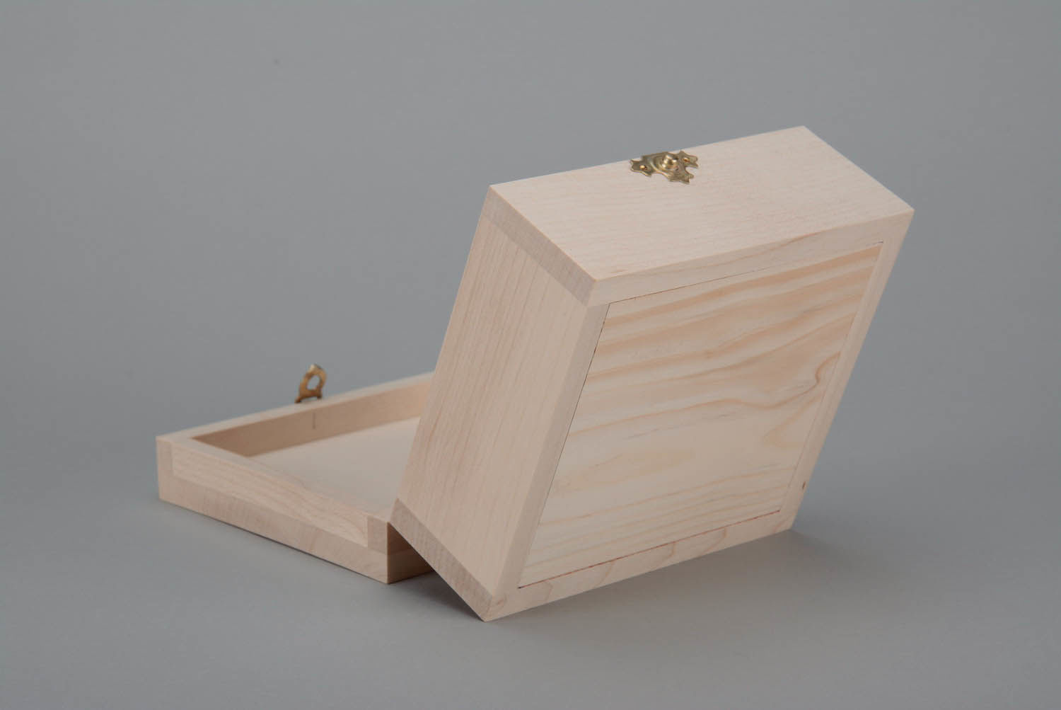Handmade Roh-Holzschatulle für Accessoires foto 5