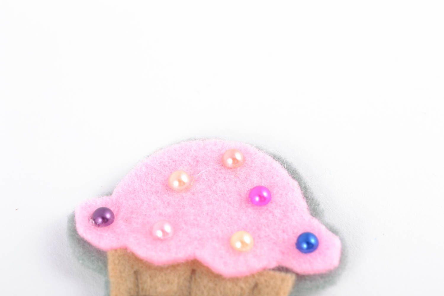 Felt fridge magnet Cupcake photo 3