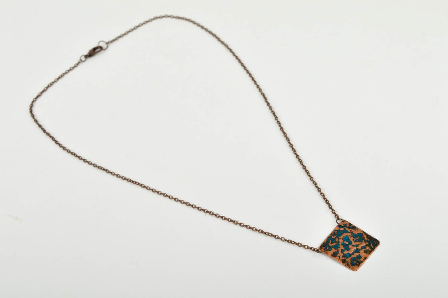 Handmade beautiful pendant unusual metal pendant stylish cute accessory photo 4