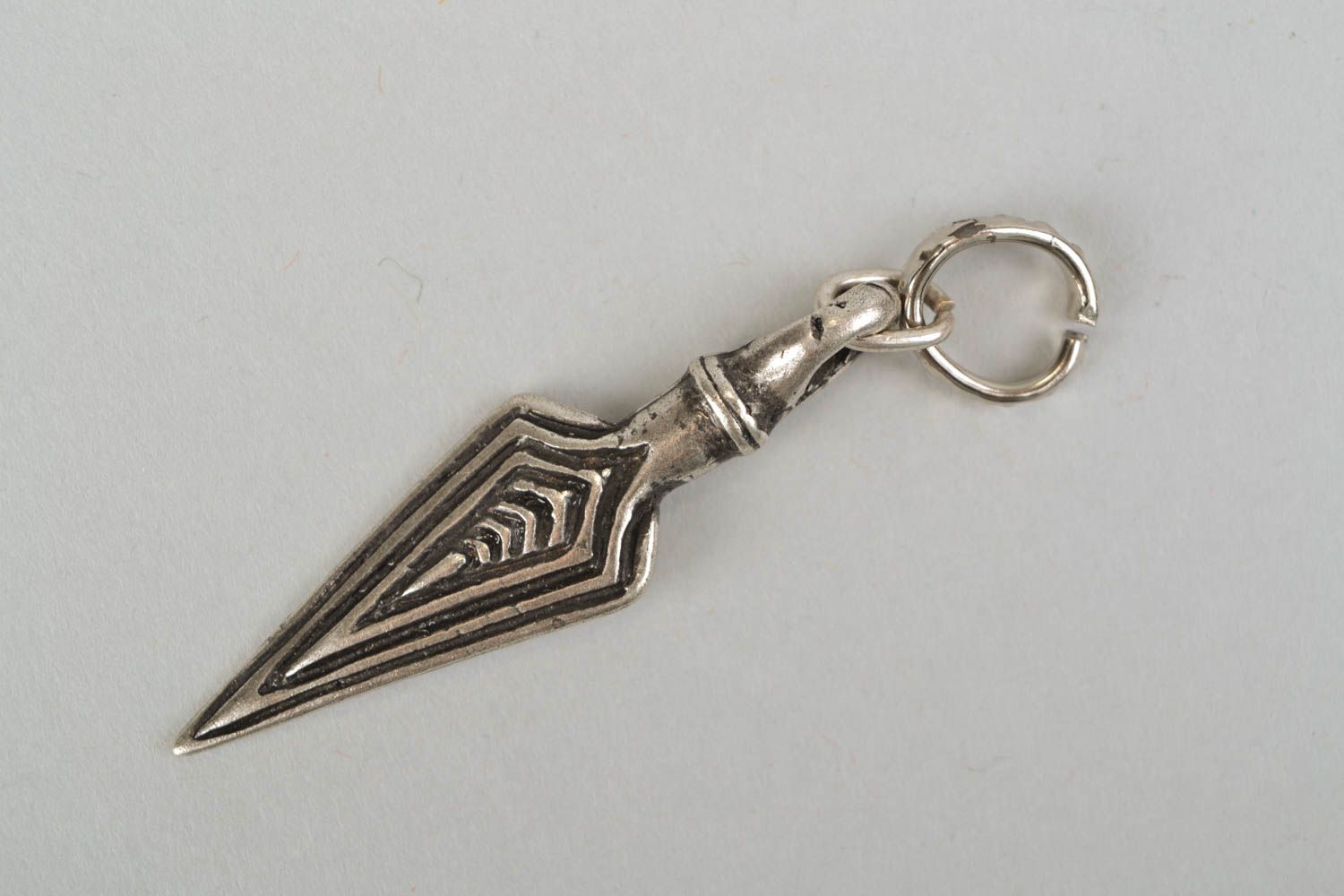 Metal pendant in the shape of dagger photo 3