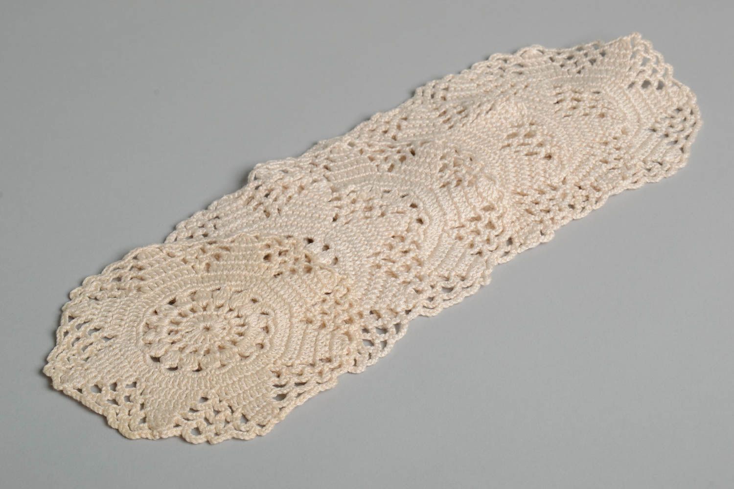 Handmade openwork napkin crocheted table napkin kitchen decor ideas 6 pieces  photo 5