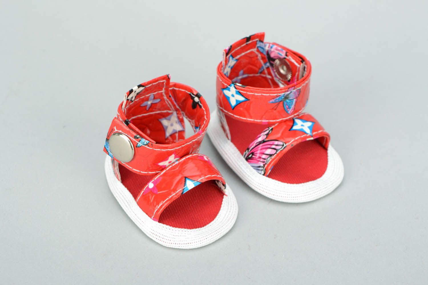 Red doll sandals photo 4