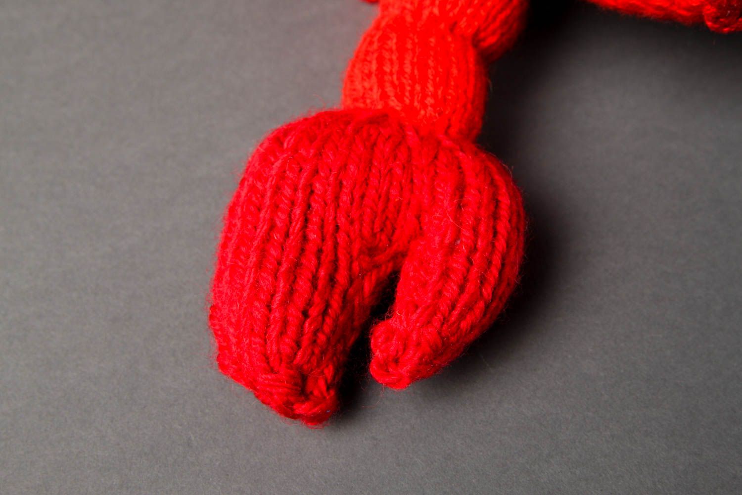 Детская игрушка ручной работы мягкая игрушка рак оригинальный подарок красный фото 5