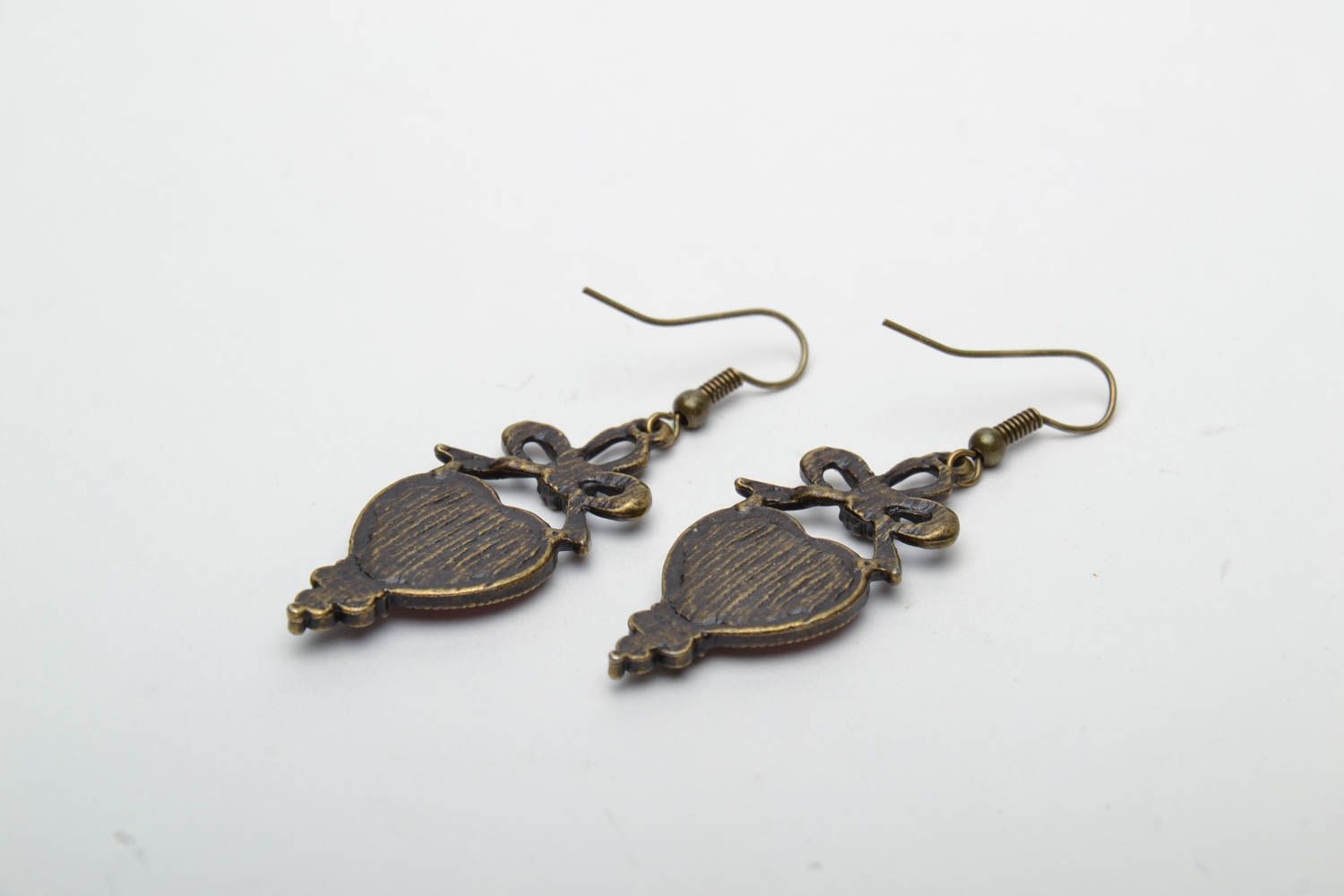 Handmade earrings with natural flowers photo 5