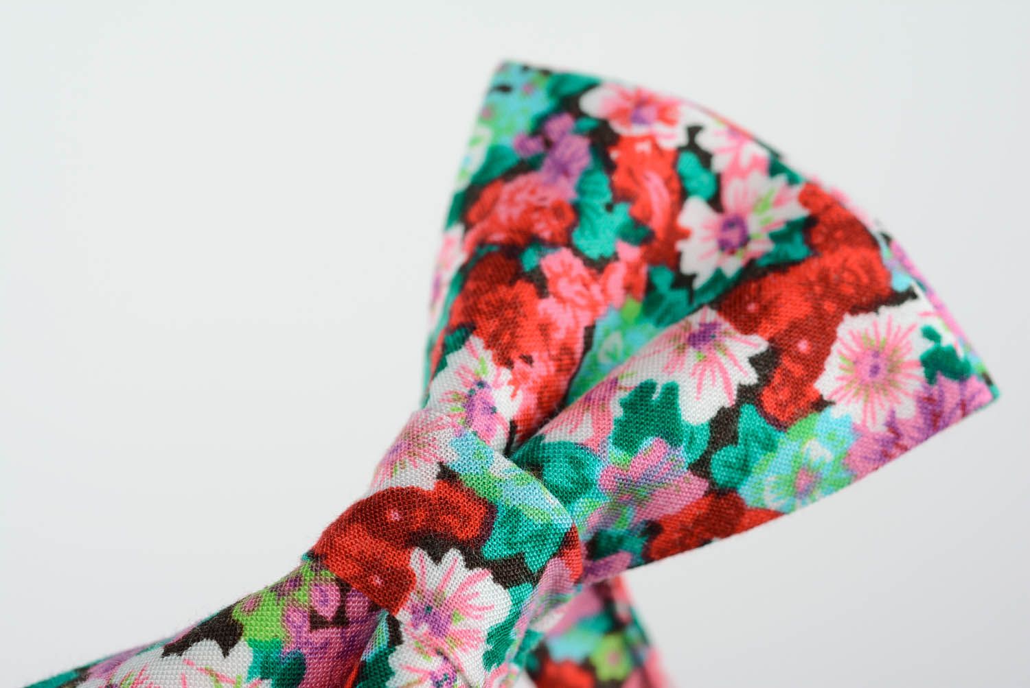 Текстильная бабочка-галстук фото 4