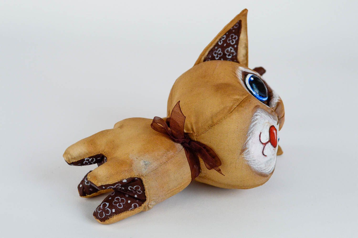 Мягкая игрушка кошка ручной работы авторская красивая ароматизированная фото 5