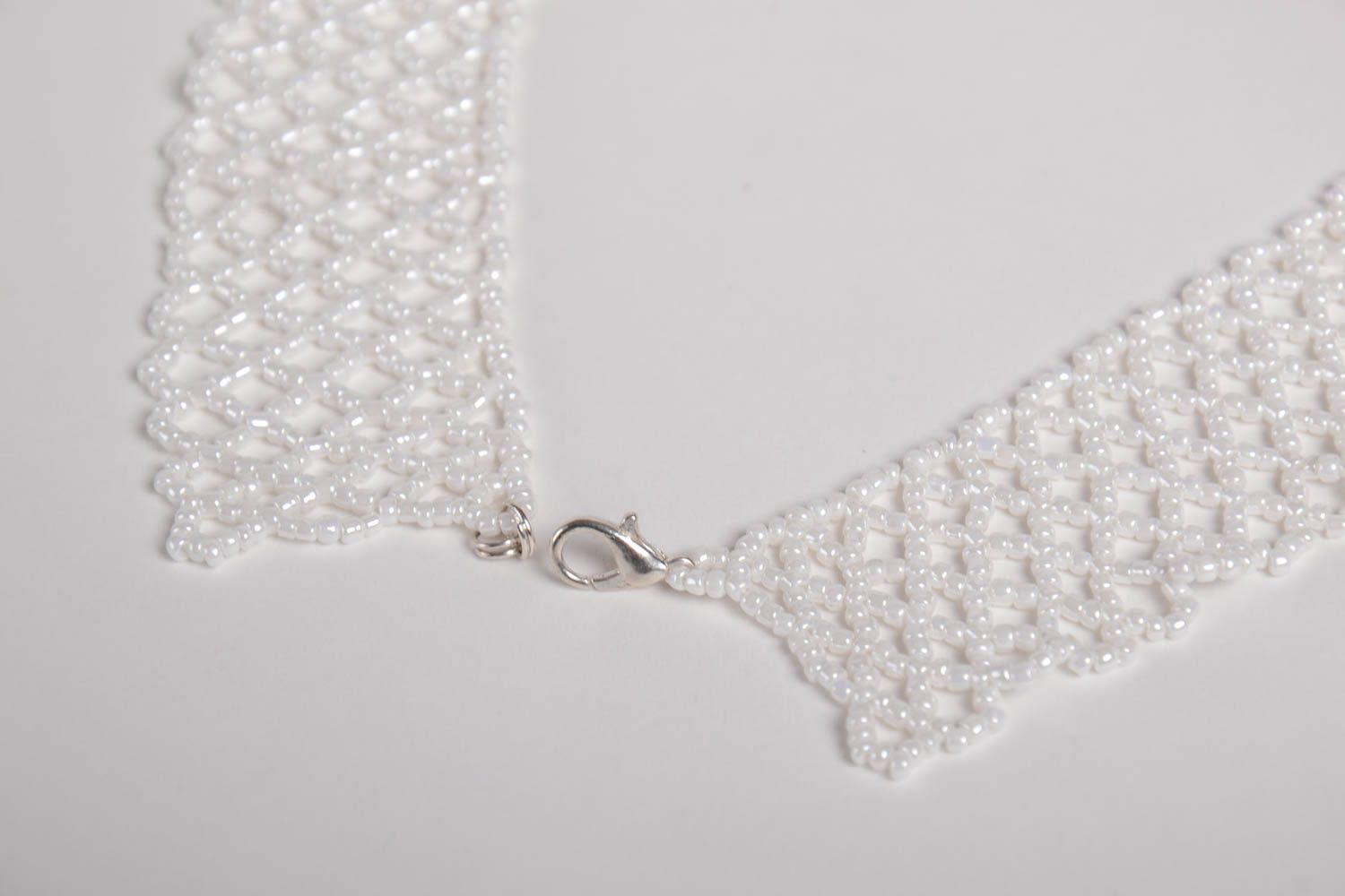 Massives handmade Collier aus Glasperlen  Damen Halskette Designer Halsschmuck foto 5