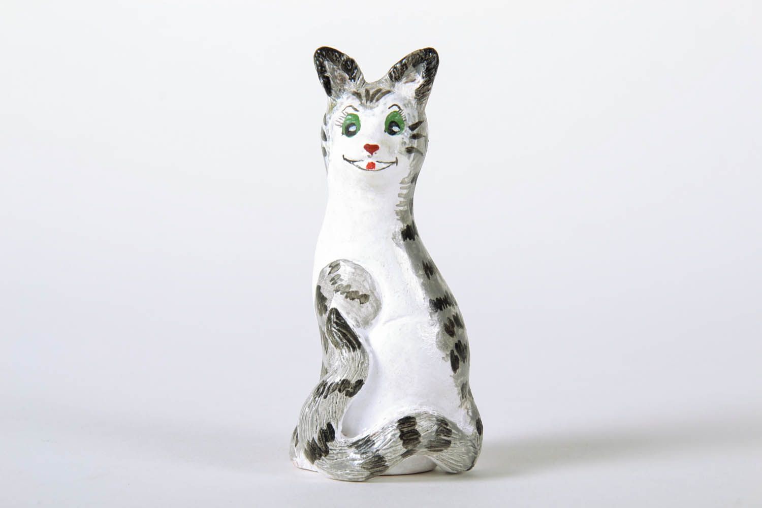 Estatueta decorativa cerâmica Gato foto 2