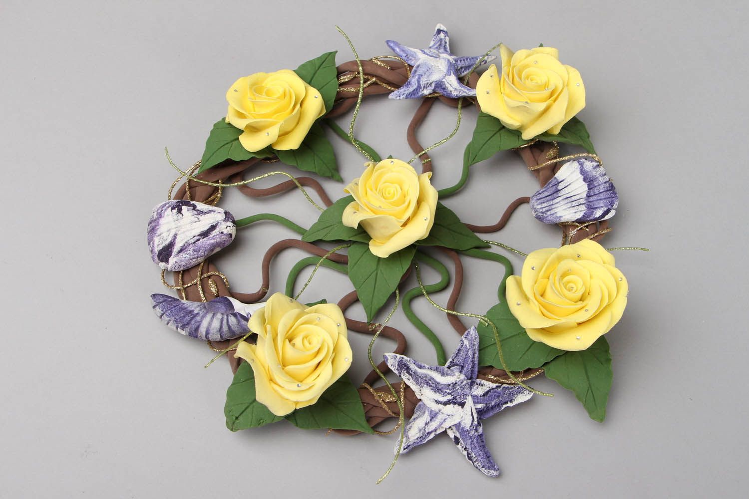 Wall Wreath with Roses photo 1