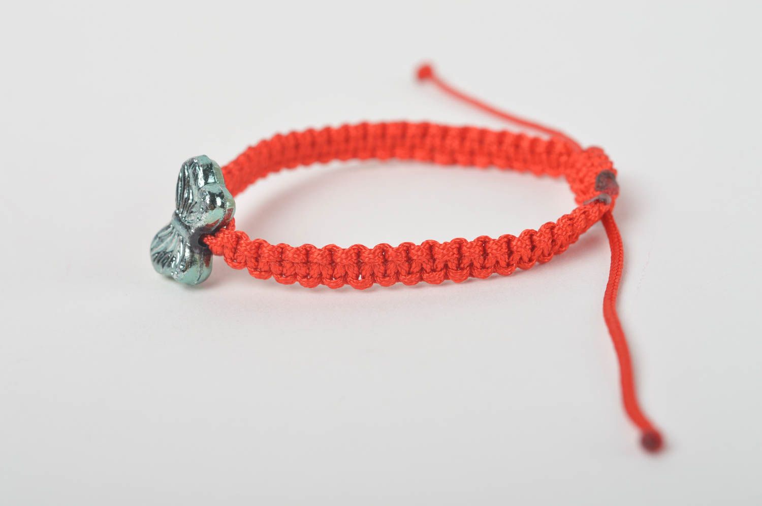 Rotes Textil Armband Armschmuck Damen Mode Schmuck Geschenk für Mädchen handmade foto 4