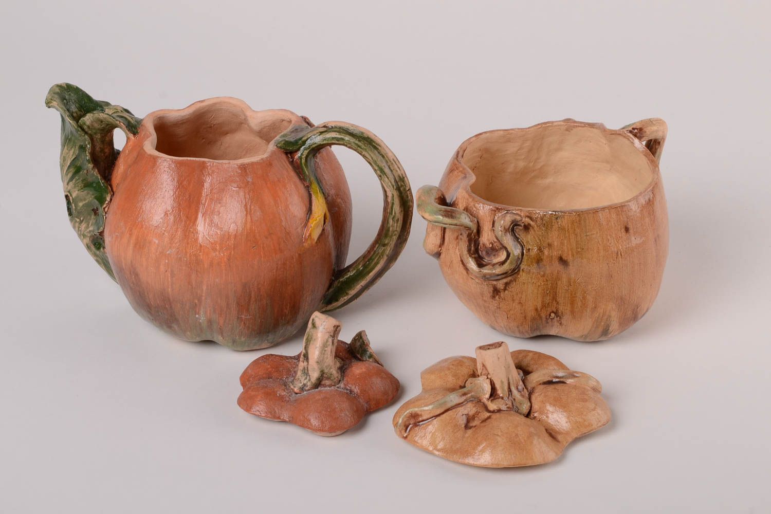 Handmade ceramic pottery ceramic sugar bowl ceramic kettle ceramic cookware gift photo 3