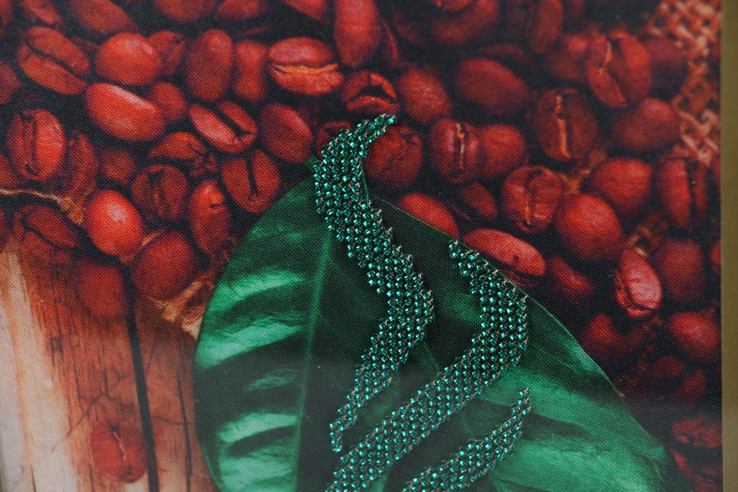 Painting with beaded embroidery photo 2