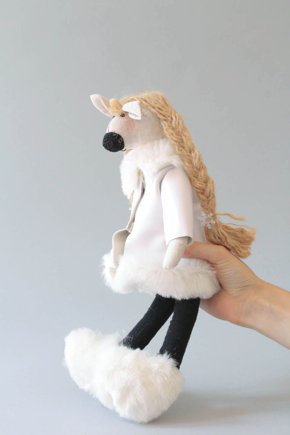 Brinquedo macio para interior Cavalo branca de neve foto 4