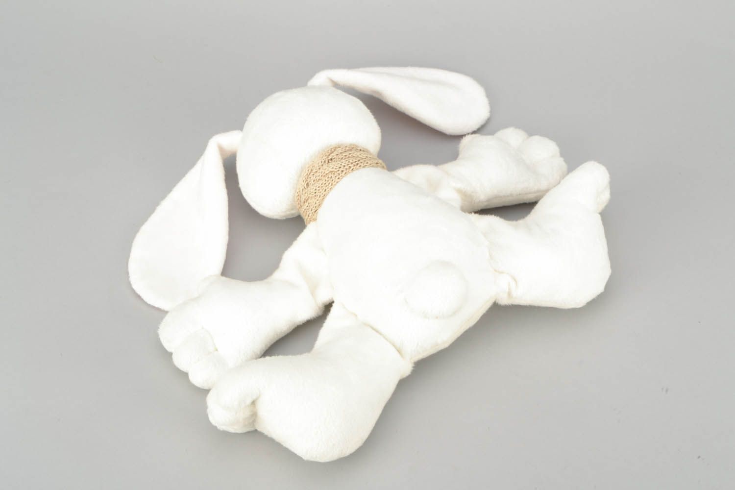 Soft toy White rabbit photo 5