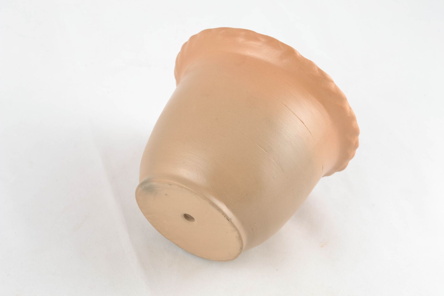 4 inches tall clay terracotta flower pot without tray 1 lb photo 5
