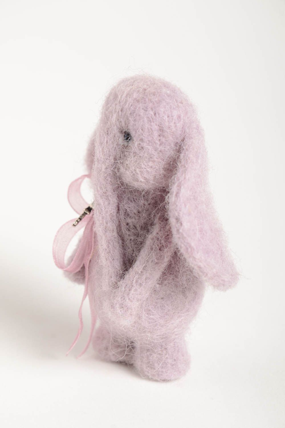 Handmade rosa Kuscheltier Elefant Filz Spielzeug Geschenk für Kinder niedlich foto 5