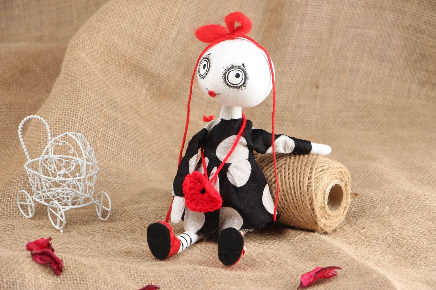 Designer fabric doll Zombie photo 5