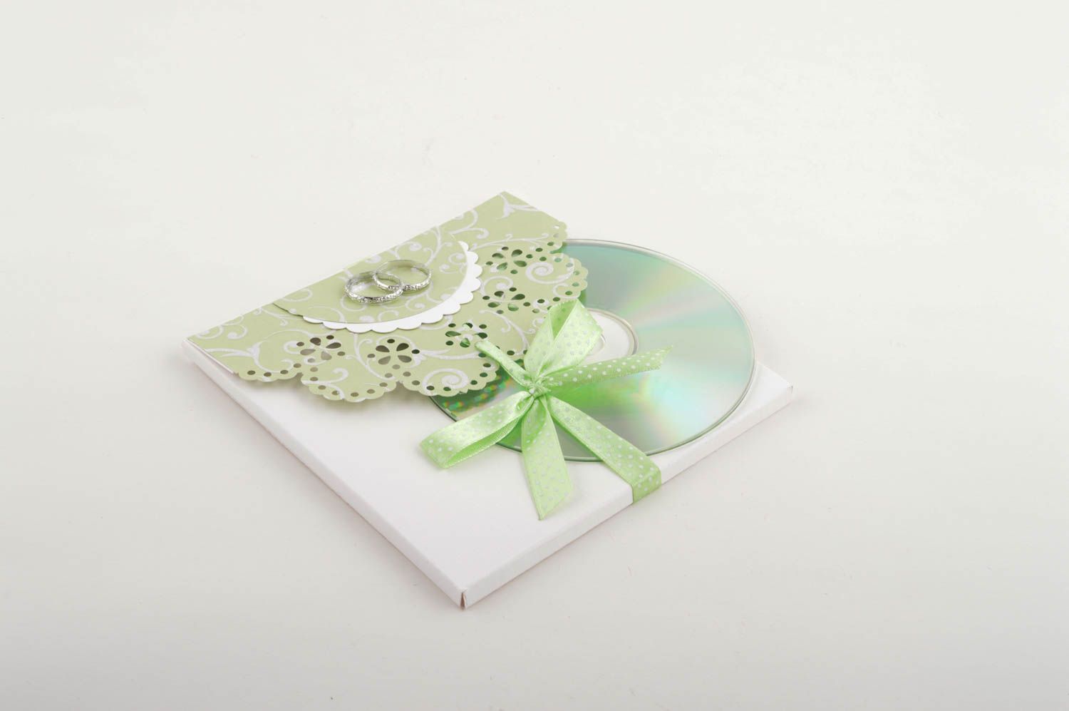 Enveloppe fait main carrée Enveloppe design papier ruban de mariage Idée cadeau photo 4