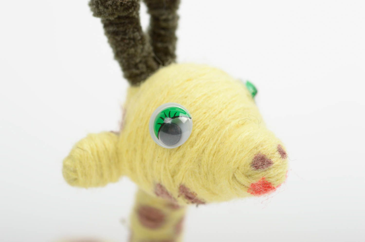 Игрушка жираф ручной работы игрушка животное авторская игрушка из ниток фото 3