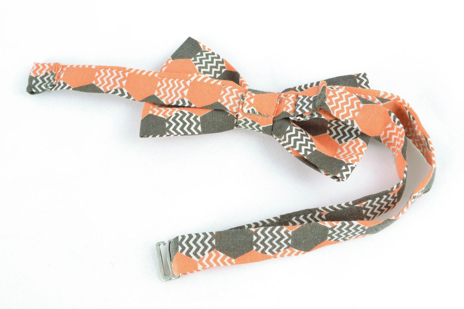 Оригинальный галстук бабочка из хлопка фото 4