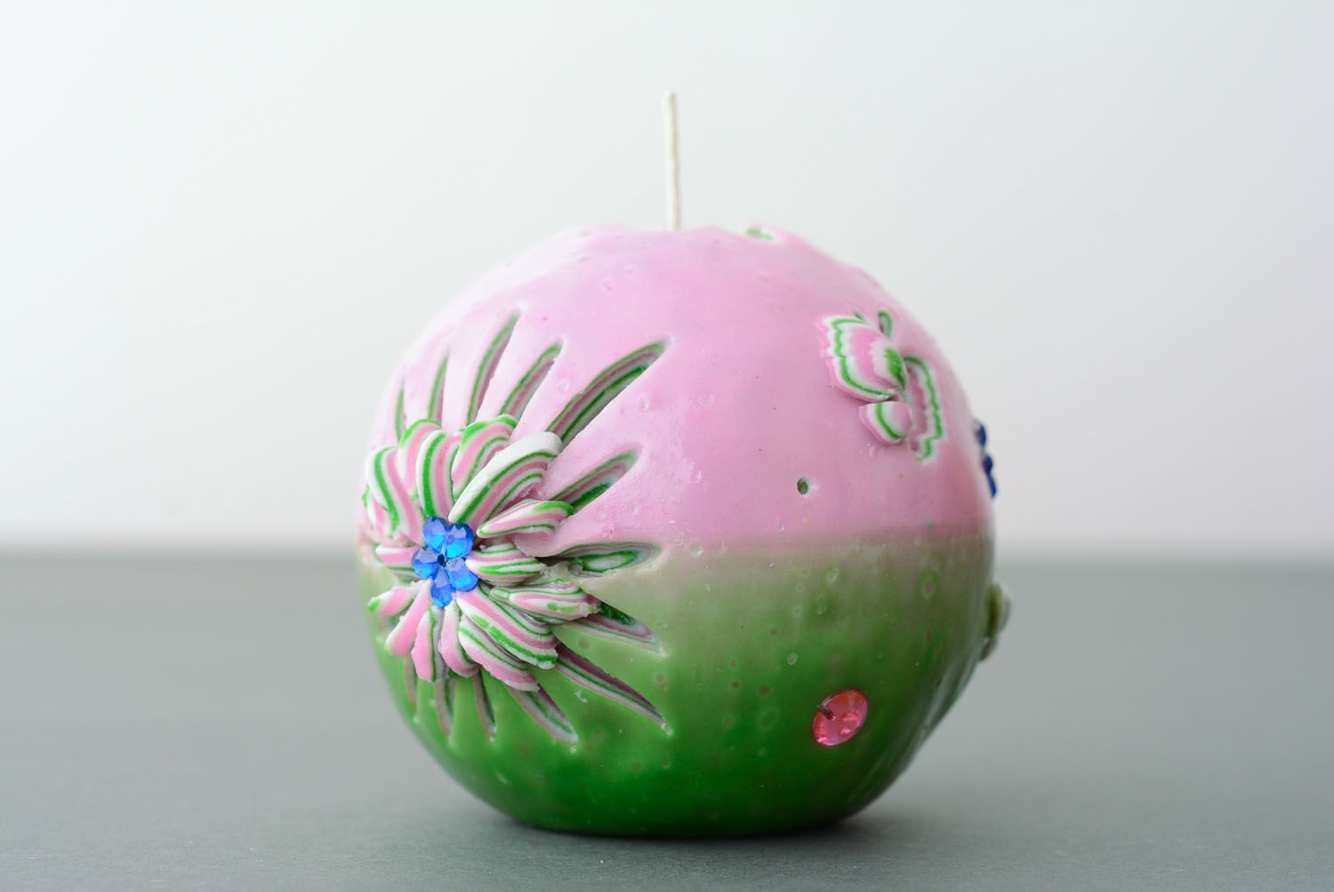 Carved ball-candle Spring photo 5