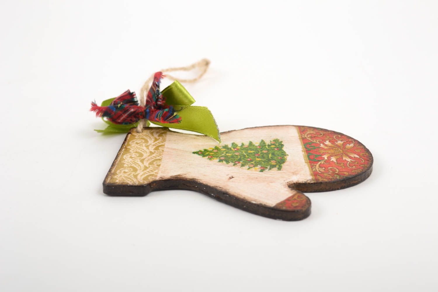 Colgante decorativo artesanal decoración navideña manopla linda regalo original foto 2