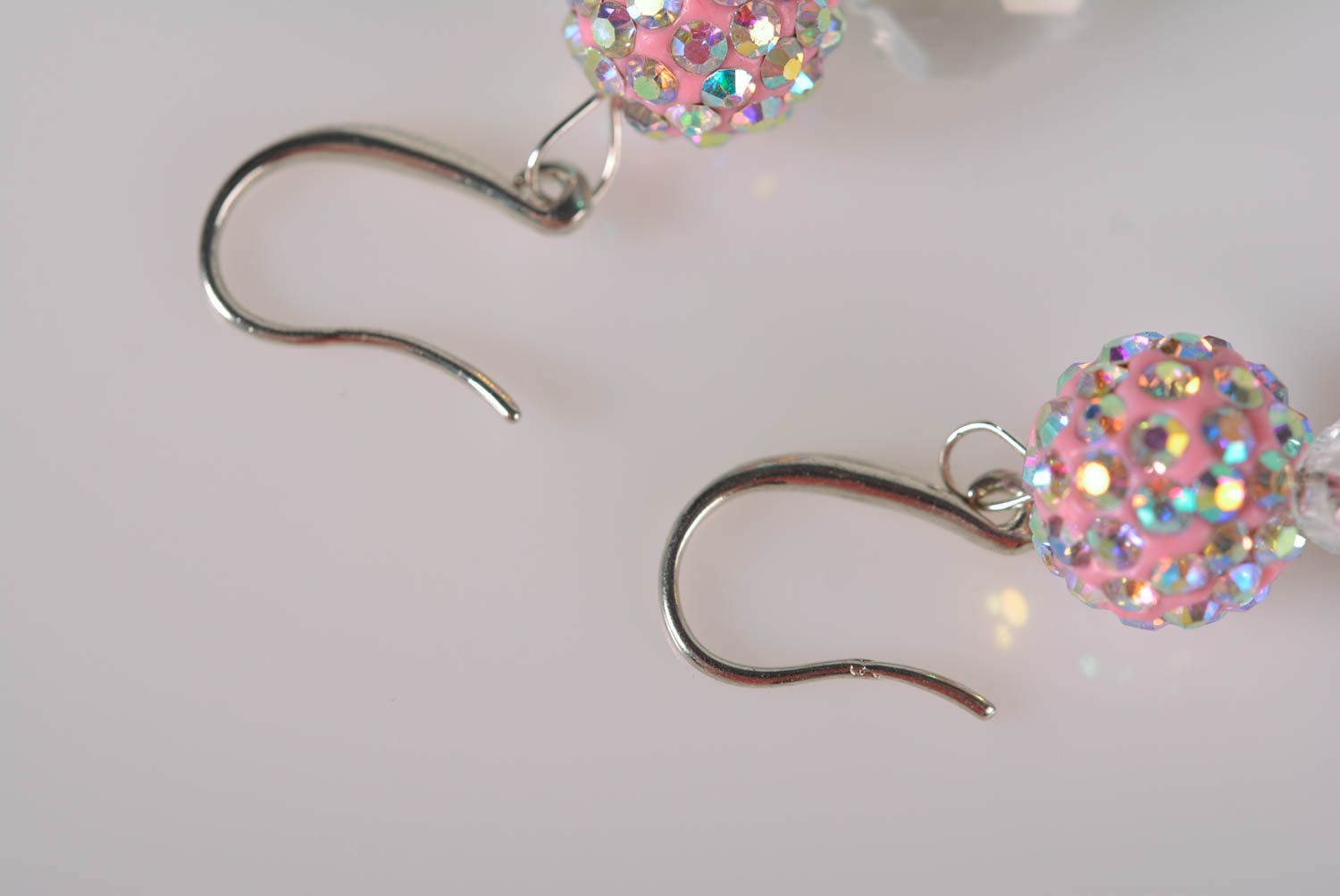 Handgemachter Schmuck Ohrringe aus Glas Modeschmuck Ohrhänger für Damen foto 5