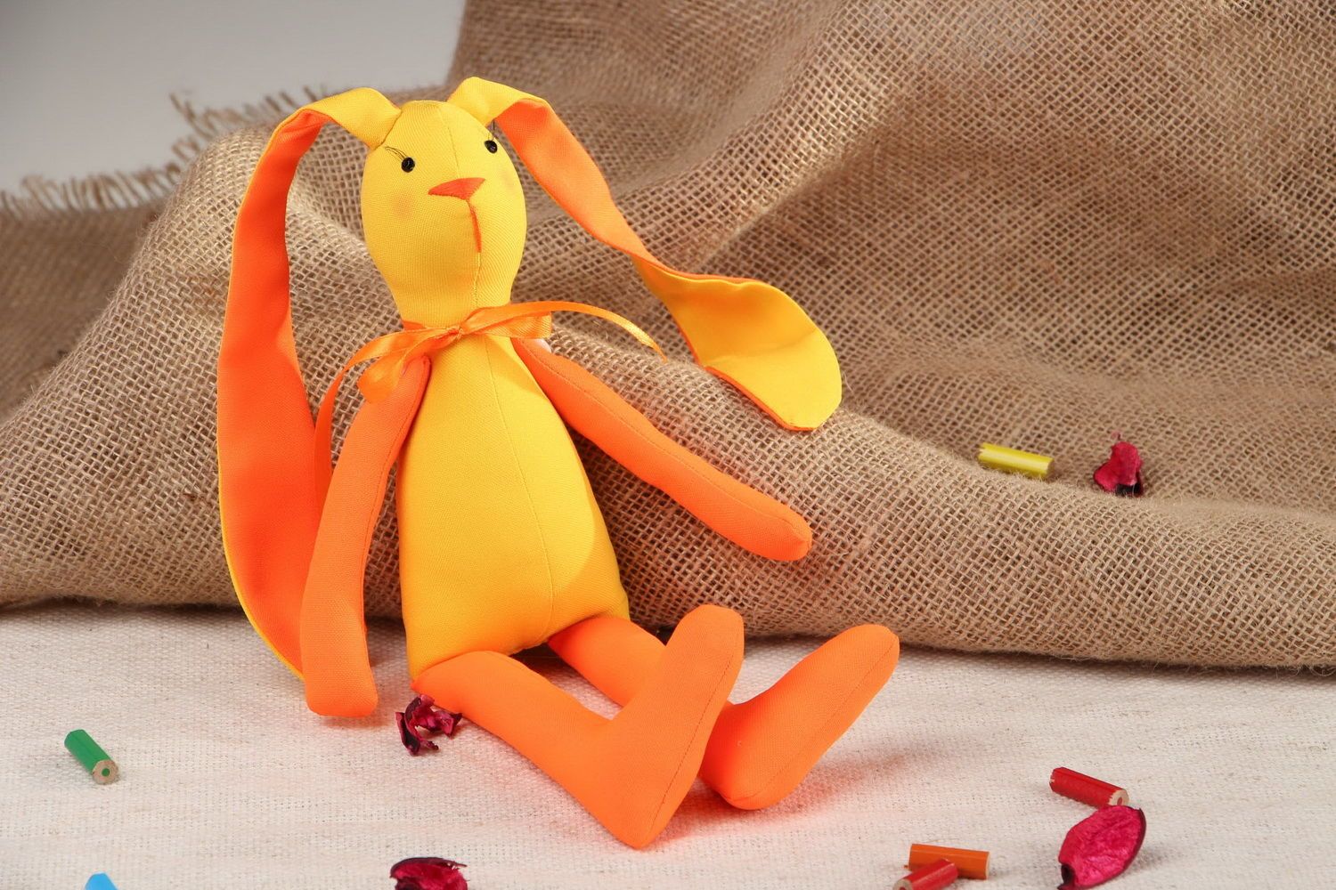 Muñeco de peluche Conejo naranja foto 5