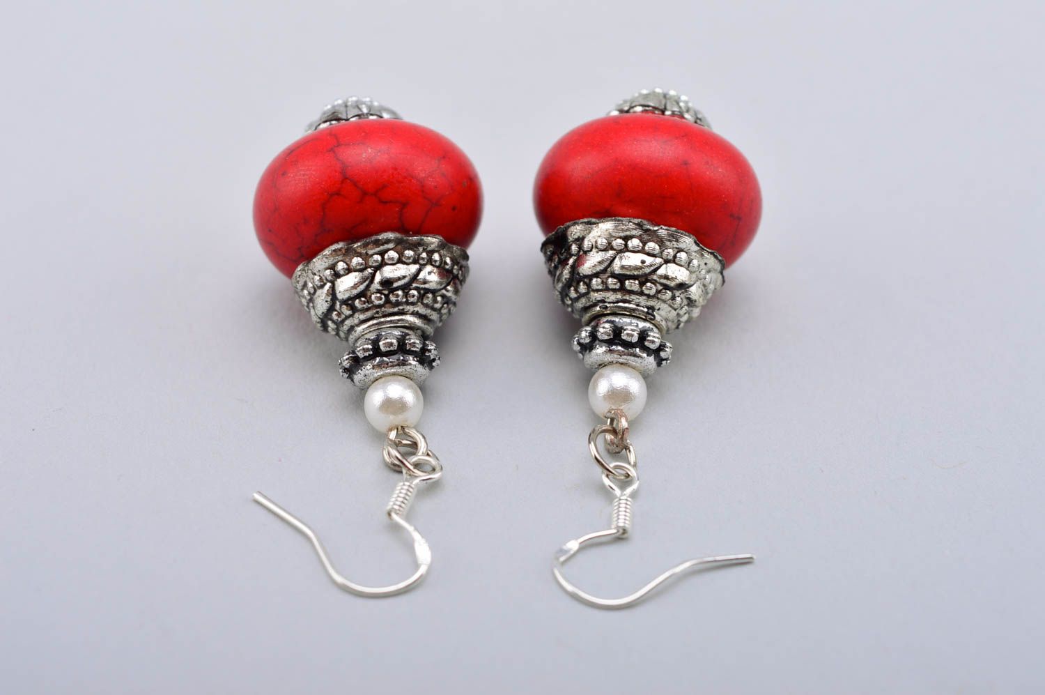 Stylish handmade beaded earrings gemstone earrings accessories for girls photo 4