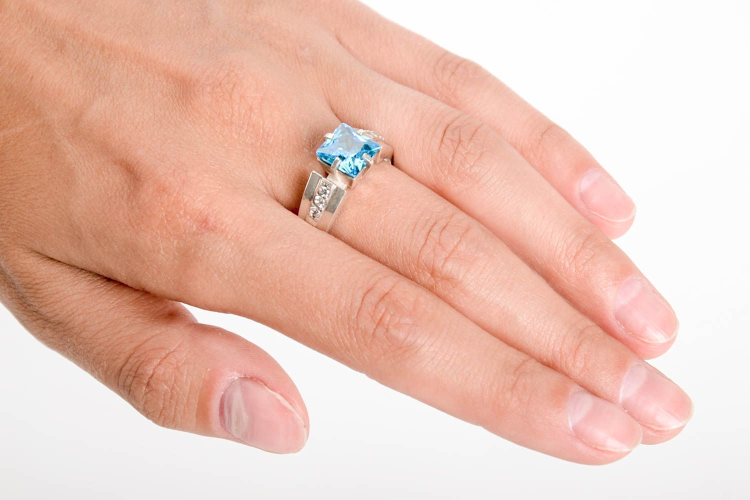 Украшение ручной работы кольцо из серебра красивое кольцо ювелирное изделие фото 1