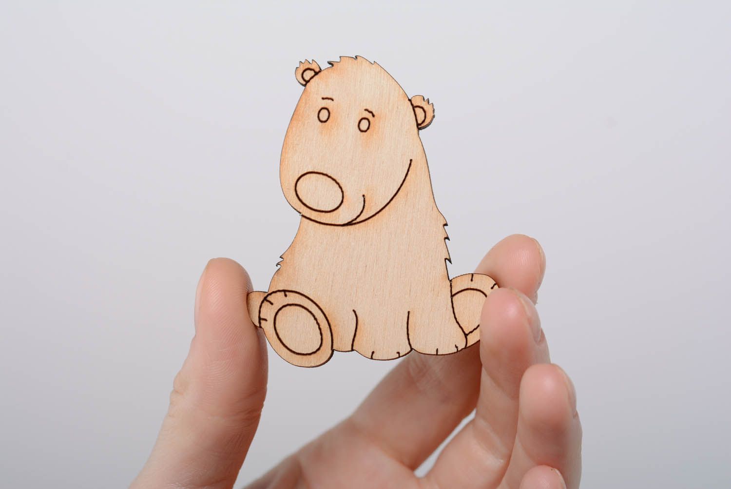 Magnet à décorer ours fait main  photo 4