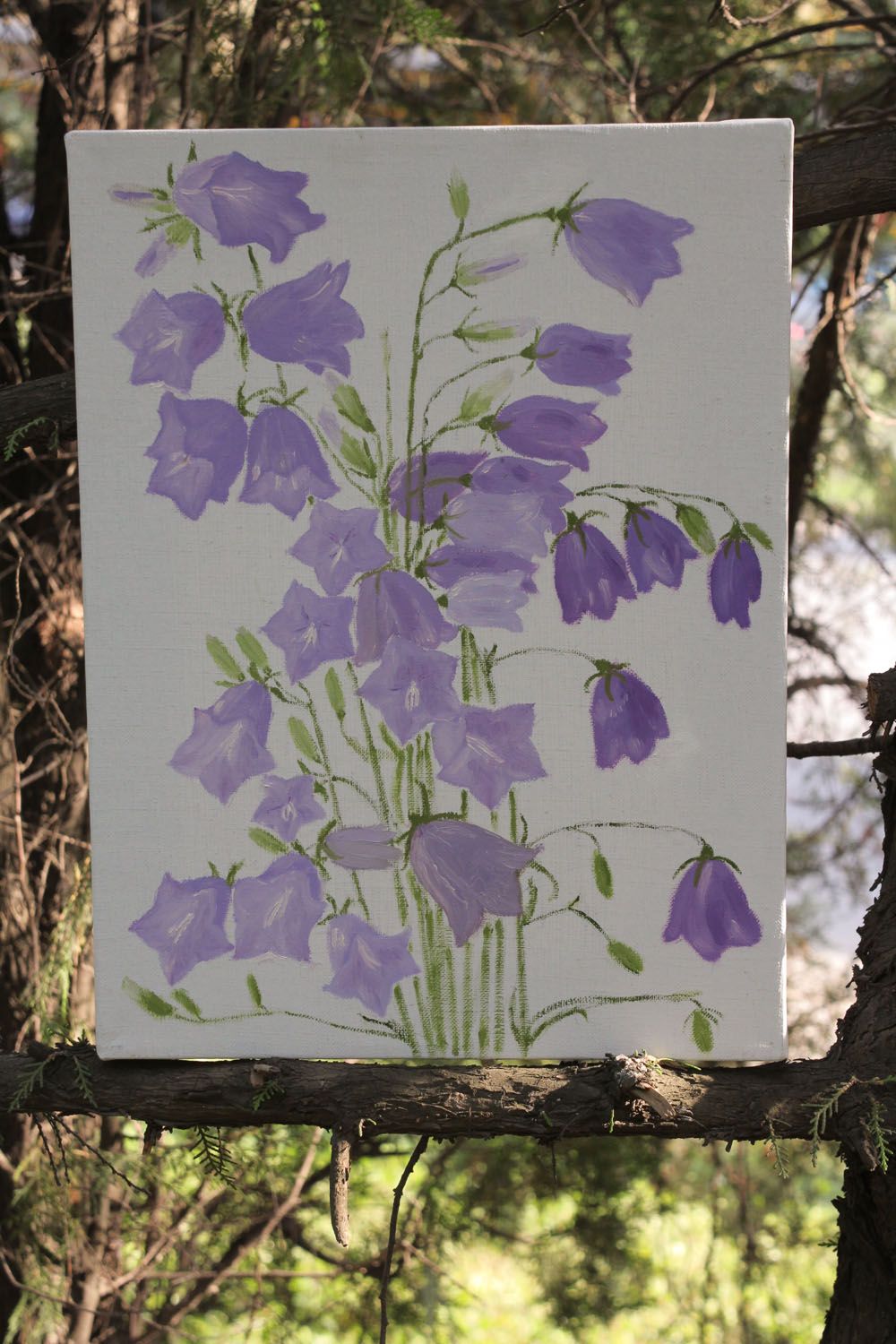 Oil painting Bluebells photo 1
