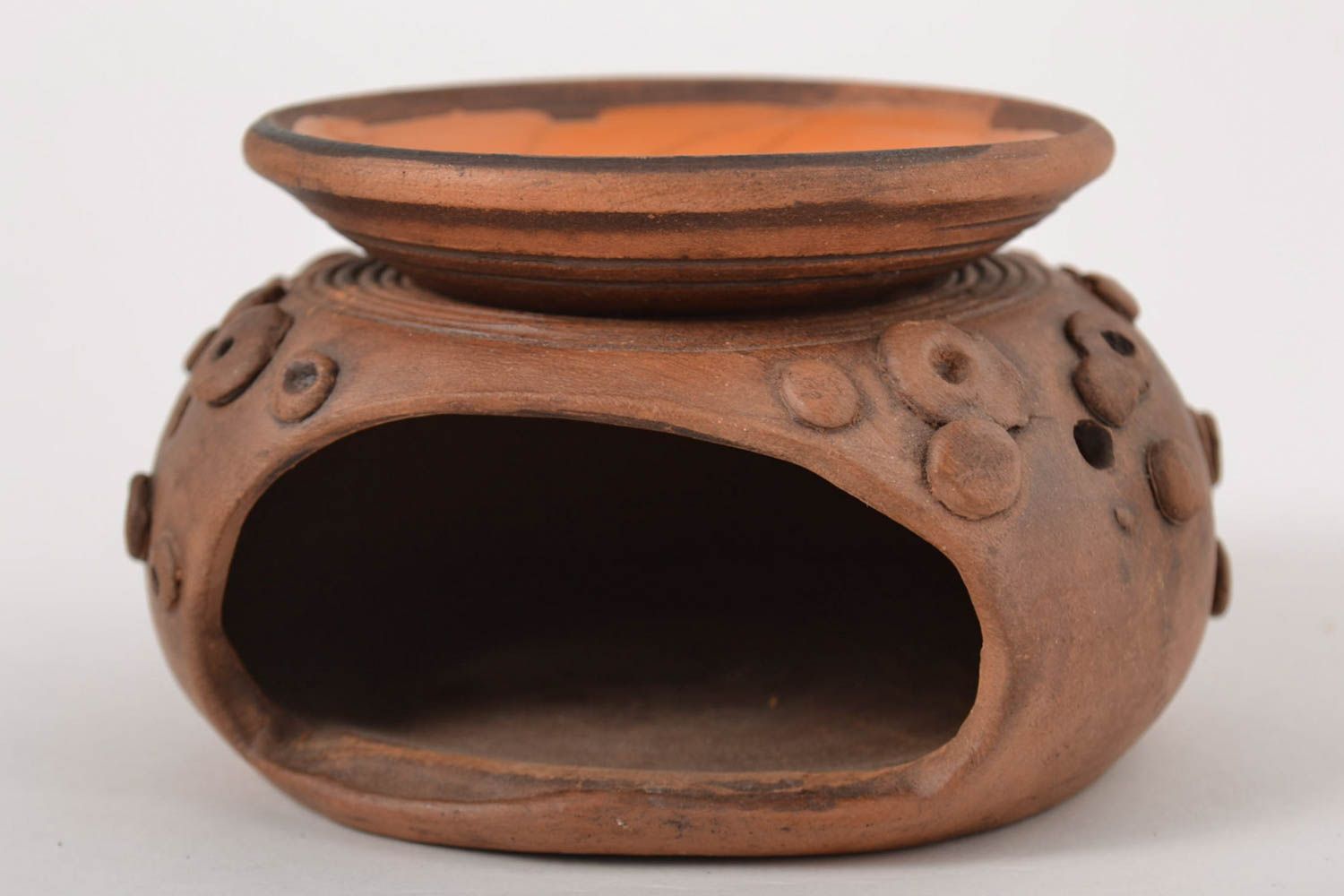 Handmade Deko Kerzenhalter Teelichthalter aus Ton Kerzenhalter Keramik exklusiv foto 8